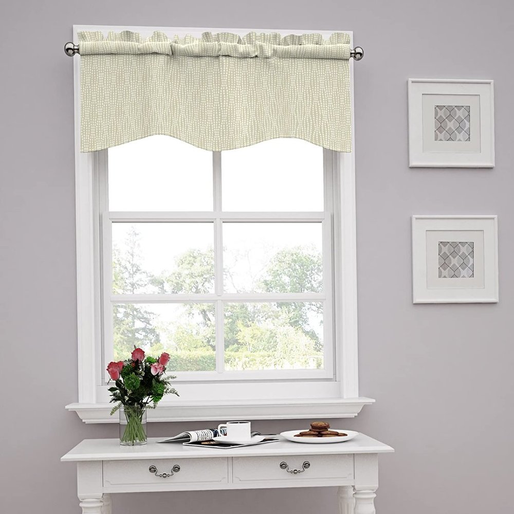 Strands Wave Valance by Waverly 52 x 16, Birch